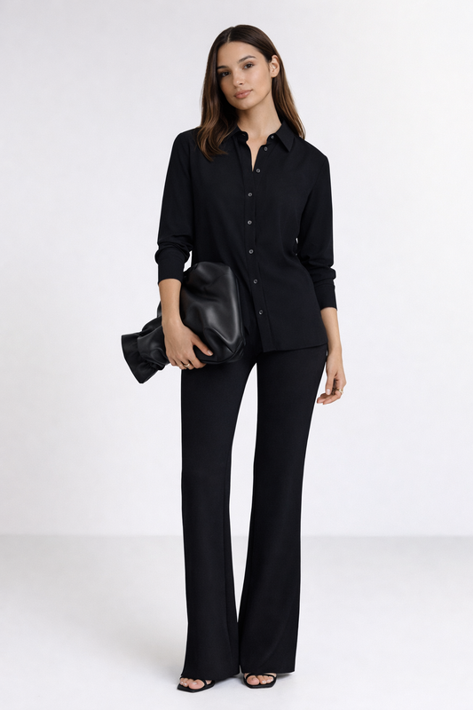 Lucia - Camisa Elegance Black